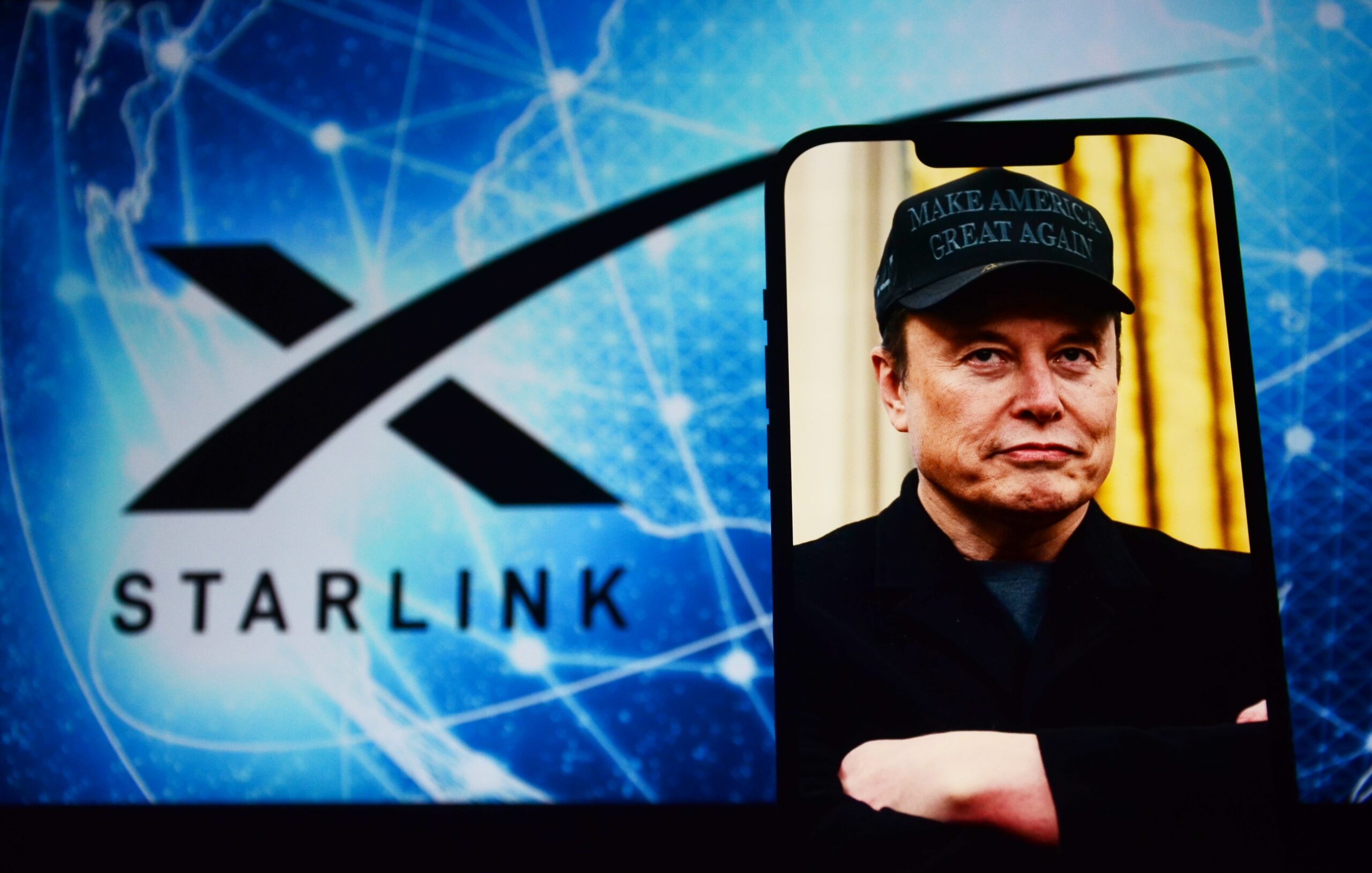 Starlink,Is,A,Satellite,Internet,Constellation,Operated,By,Spacex.,Elon